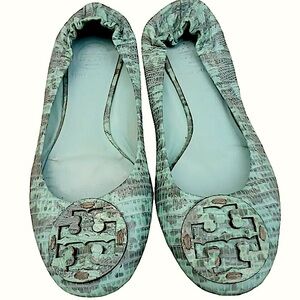 Tory Burch ballet Flats with python Finish